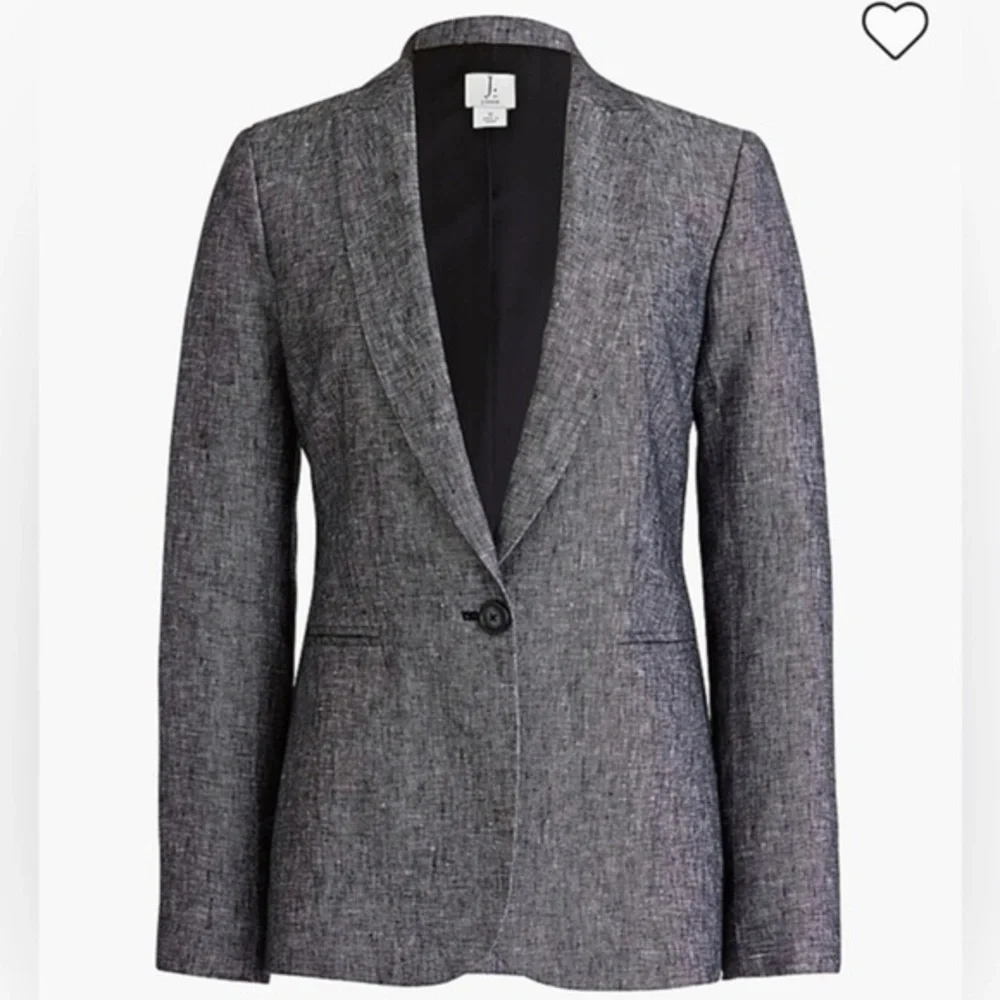 J Crew One-button linen blazer size 0